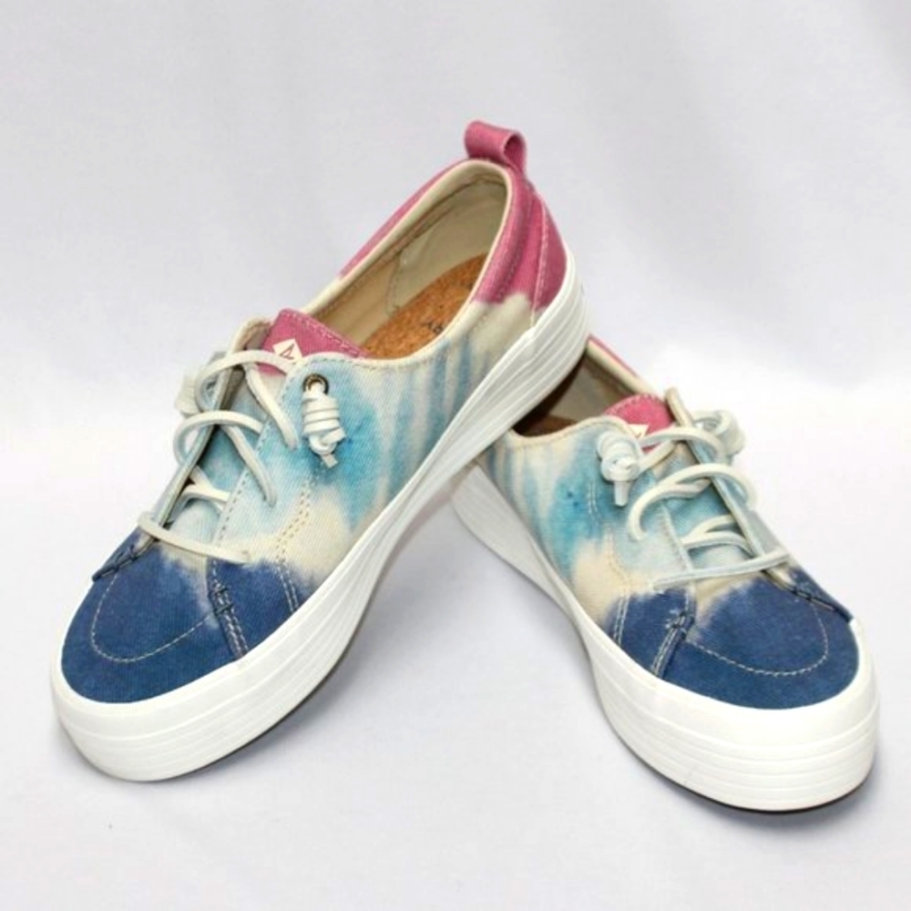 NWT Sperry Blue Crest Canvas Platform Slip-on Sne… - image 2